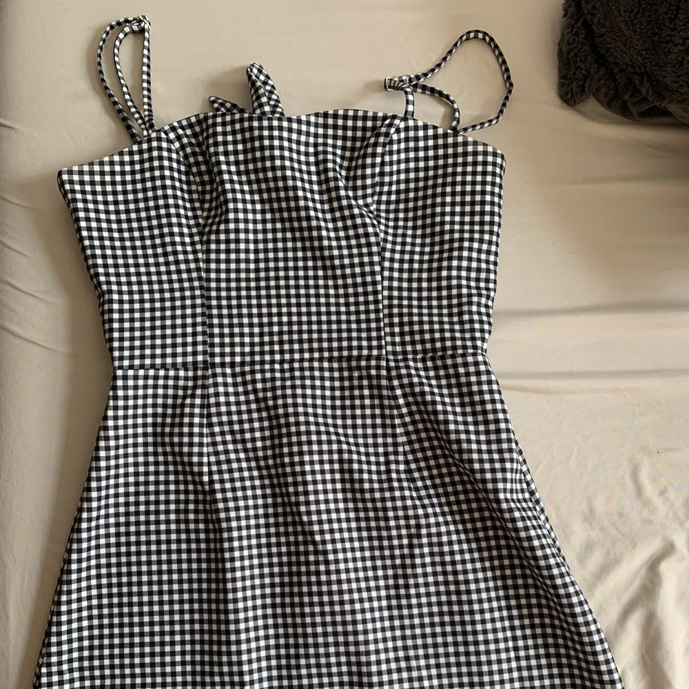 Gingham Dress- open back